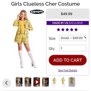 Girls Clueless Cher Costume